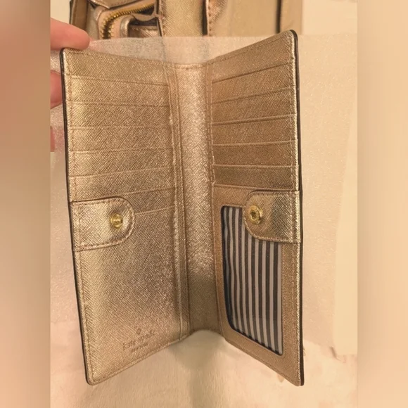 NWT Set Kate Spade Cameron Street Mini Candace Bag & Stacy Wallet Rose Gold NEW - Picture 12 of 16